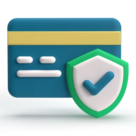 Secure Card  3D Icon