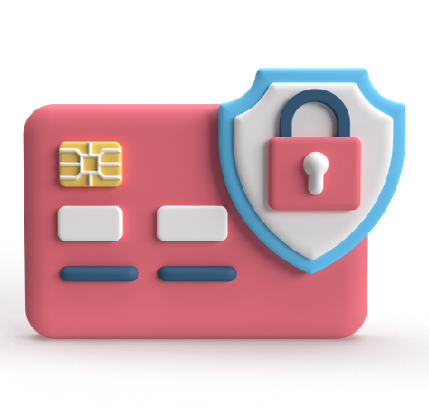 Secure Card  3D Icon