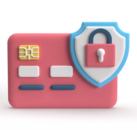 Secure Card  3D Icon