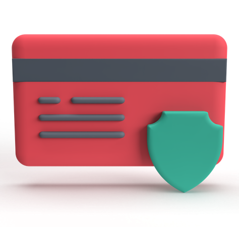 Secure Card  3D Icon