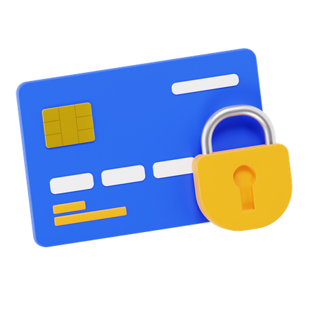 Secure Card  3D Icon