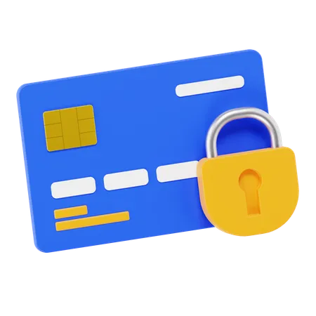 Secure Card  3D Icon