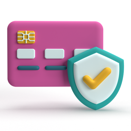 Secure Card  3D Icon