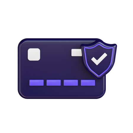Secure Card  3D Icon
