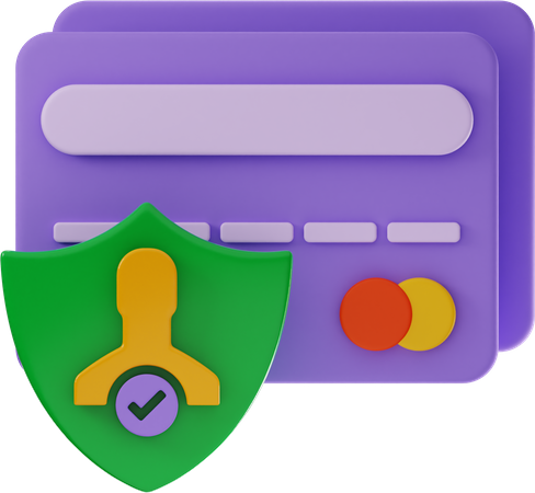 Secure Card  3D Icon