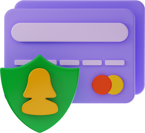 Secure Card  3D Icon