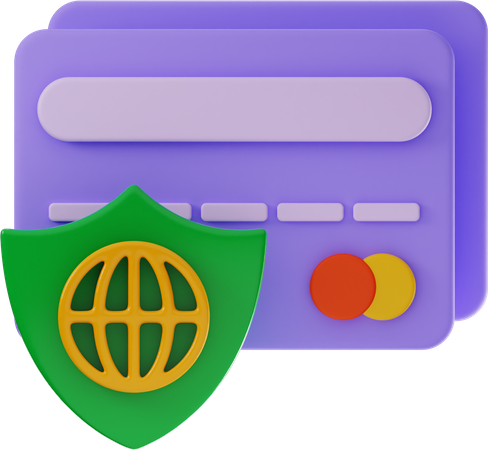 Secure Card  3D Icon