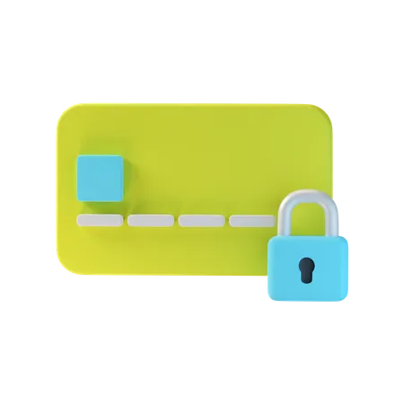 Secure Card  3D Icon