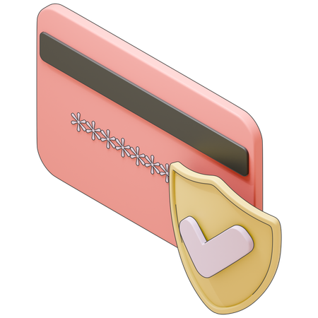 Secure Card Payment  3D Icon