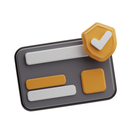 Secure Card Payment  3D Icon