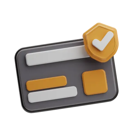 Secure Card Payment  3D Icon