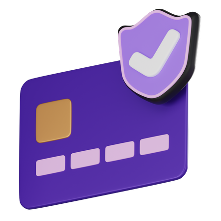 Secure Card Payment  3D Icon