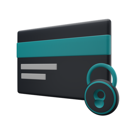 Secure Card Payment  3D Illustration