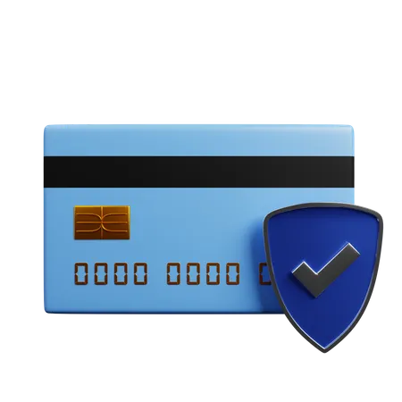 Secure Card Payment  3D Illustration