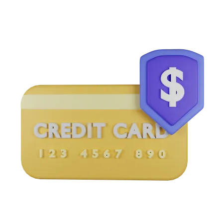 Secure Card Payment  3D Illustration
