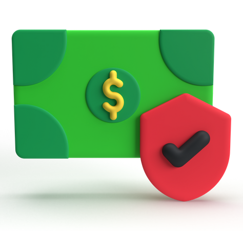 Secure Cash  3D Icon