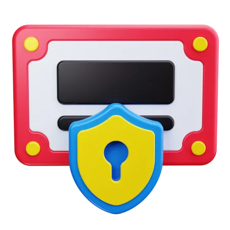 Secure Certificate  3D Icon