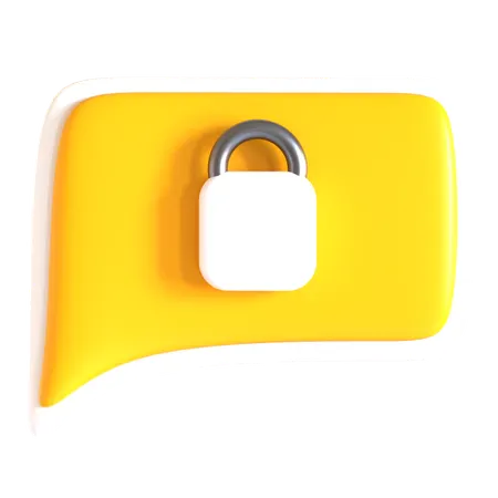 Secure Chat  3D Icon