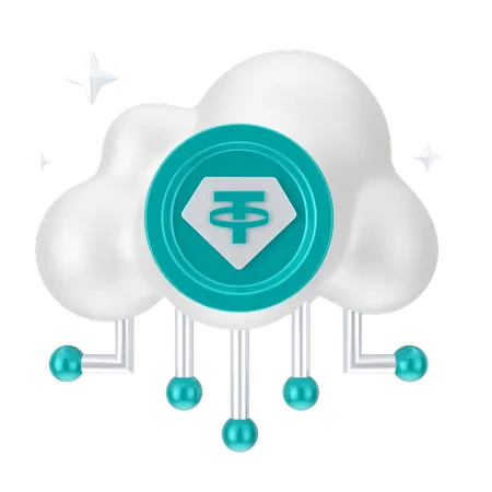 Secure cloud  3D Icon