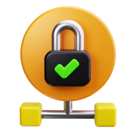 Secure Connection  3D Icon