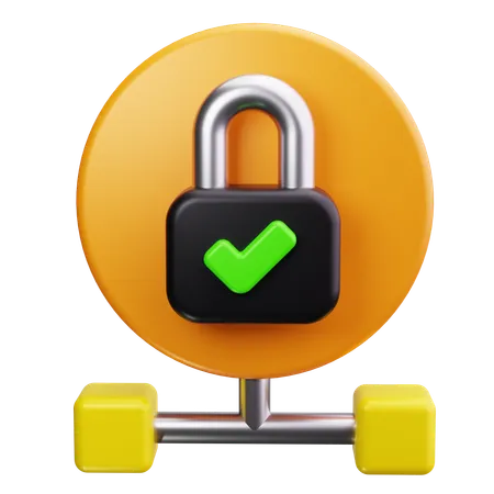 Secure Connection  3D Icon