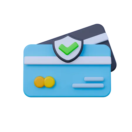 Secure Credit Card  3D Icon