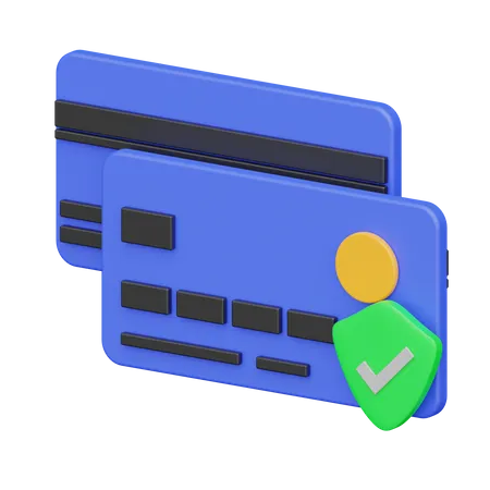 Secure Credit Card  3D Icon