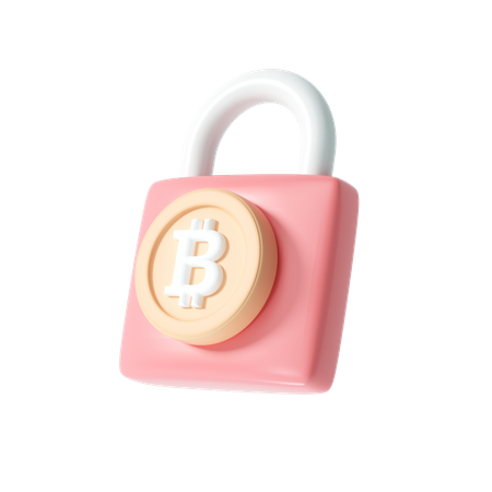 Secure cryptocurrency  3D 아이콘