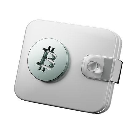 Secure Cryptocurrency Wallet Device  3D Icon