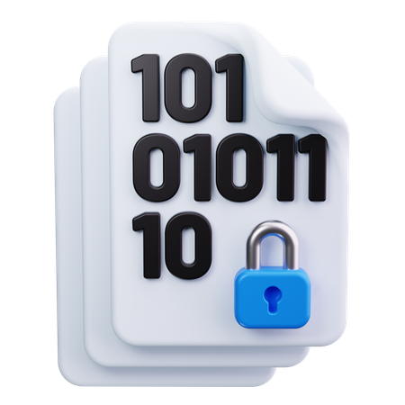 Secure Data  3D Icon