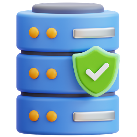 Secure Data  3D Icon