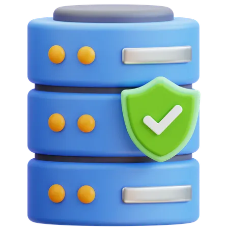 Secure Data  3D Icon