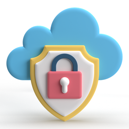 Secure Data  3D Icon