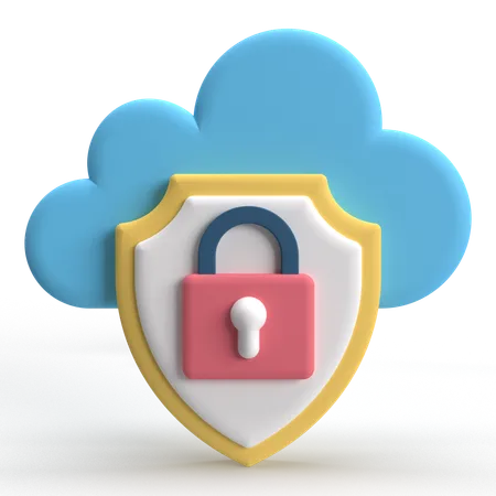 Secure Data  3D Icon