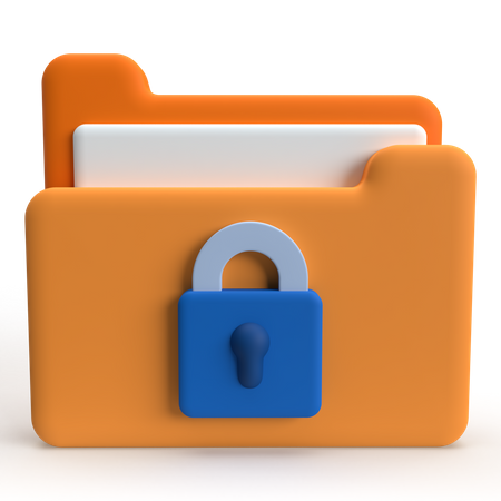 Secure Data  3D Icon