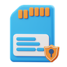 user data protection emoji 3d