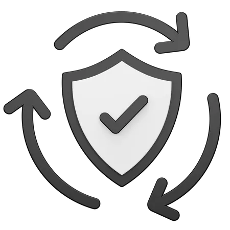 Secure Data Transfer 3D Icon