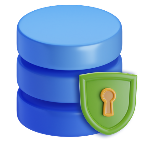 Secure database 3D Icon