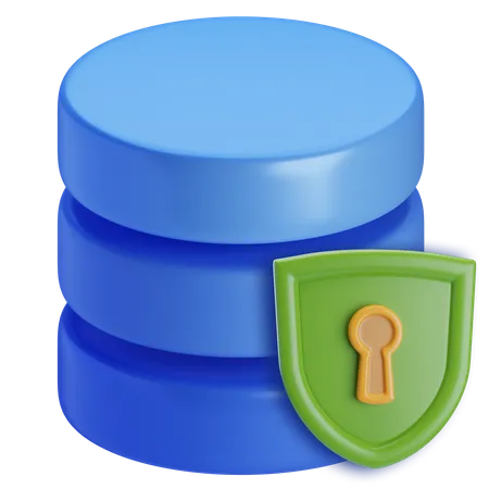 Secure database 3D Icon