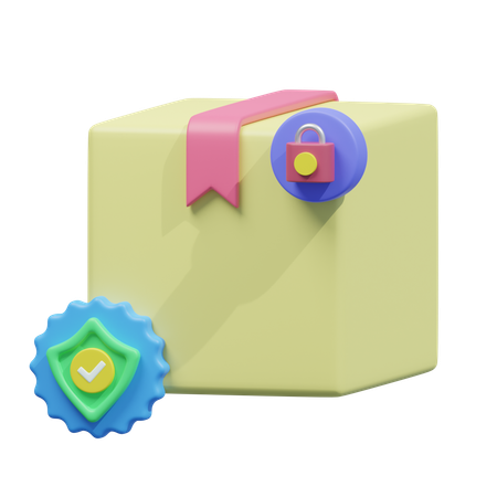 Secure delivery  3D Icon