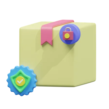 Secure delivery  3D Icon