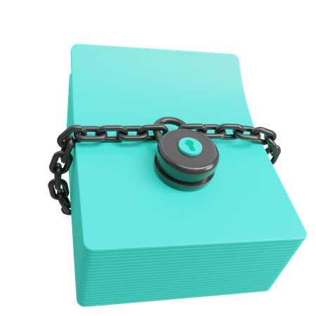 Secure Document  3D Icon