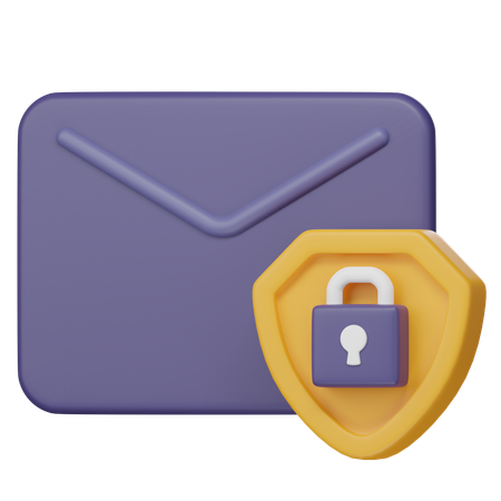 Secure Email  3D Icon