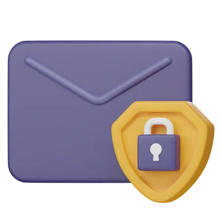 Secure Email  3D Icon