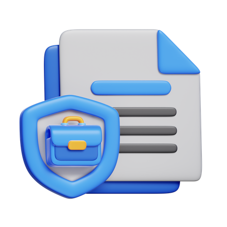보안 파일  3D Icon