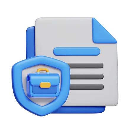 보안 파일  3D Icon
