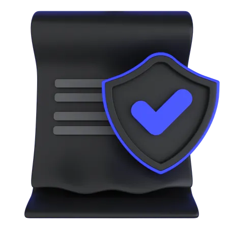 Secure File  3D Icon