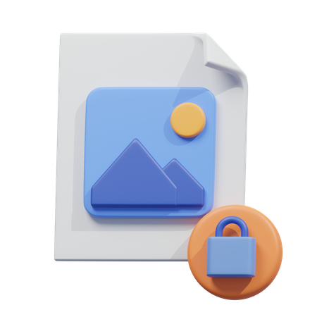 Secure File Access  3D Icon