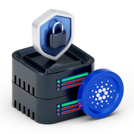 Secure Finance Server  3D Icon