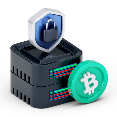 Secure Finance Server  3D Icon